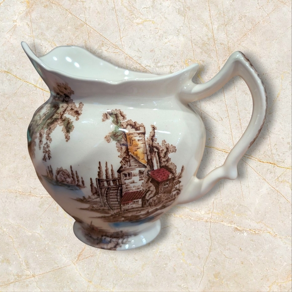 The Old Mill Creamer Pitcher Johnson Brothers England - Picture 3 of 8